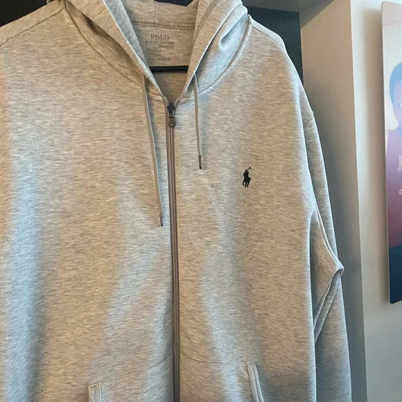 POLO zip up hoodie. Perfect for all seasons. Worn once. - Picture 1 of 3